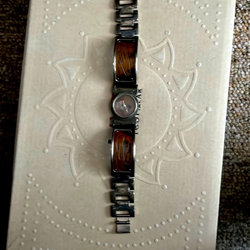 Watchcraft Ladies art watch. Shades of brown and brass. Quartz movement.